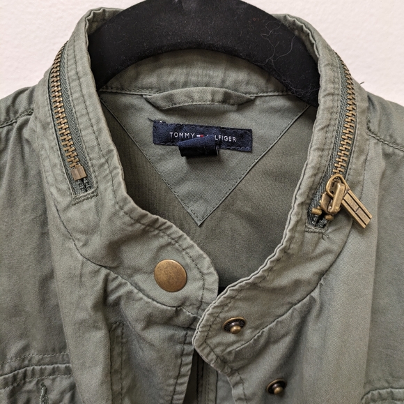 Tommy Hilfiger military style canvas jacket. Women's small. - Picture 4 of 6